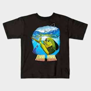 Mahi Mahi Fisherman Fishing Gift USA Fisherman Christmas Gift Kids T-Shirt